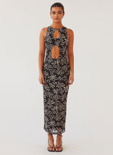 All Eyes On Me Maxi Dress - Petal Gloom