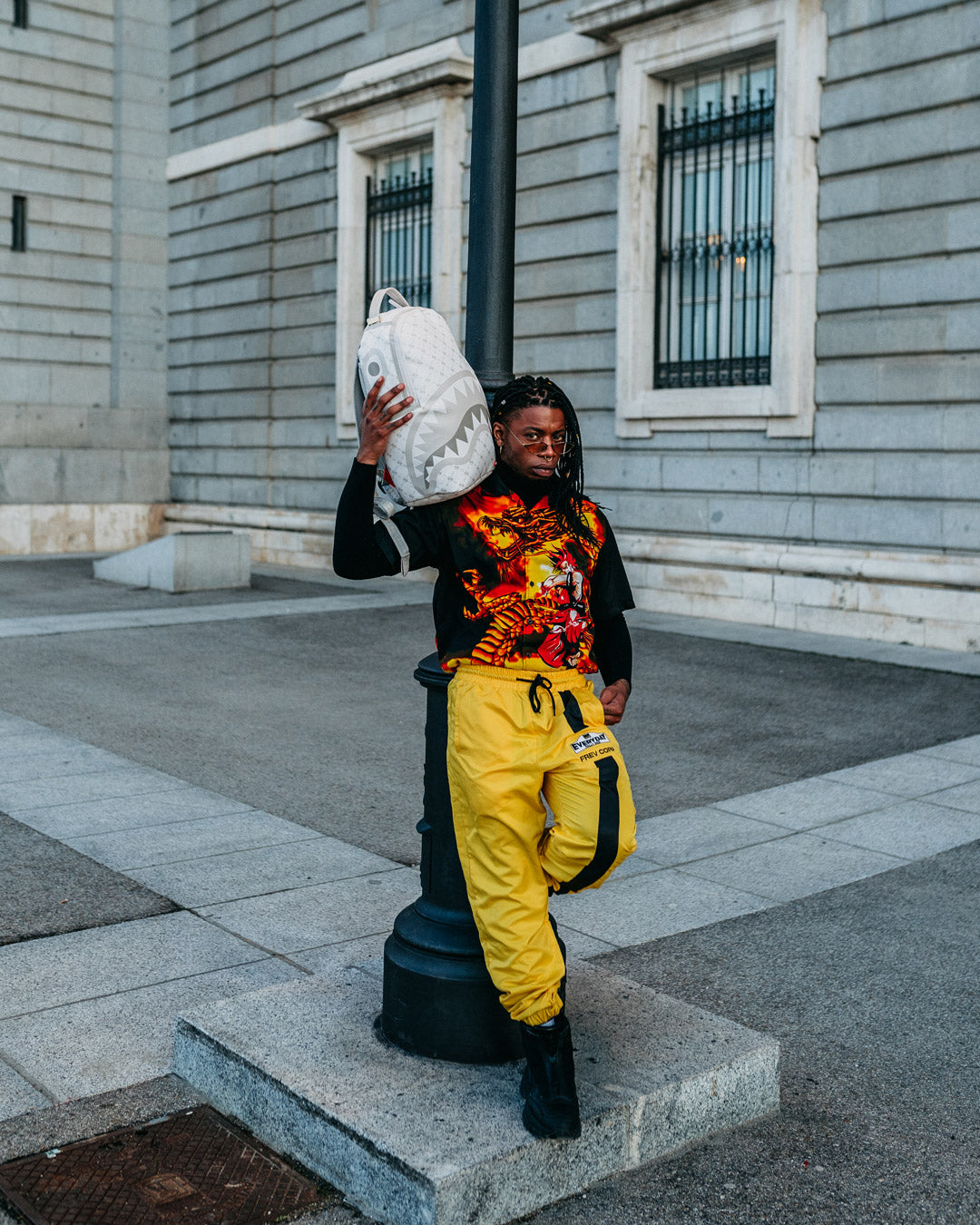 MONEY PATTERN POWDER BACKPACK (DLXV)