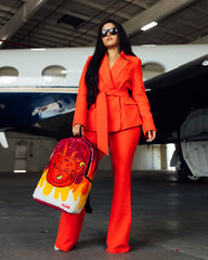 DIABLO COZY VELOUR FUR BACKPACK